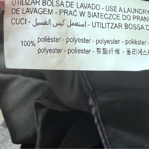 Zara Satin Effect Tied Top Black Size Small - Picture 10 of 13